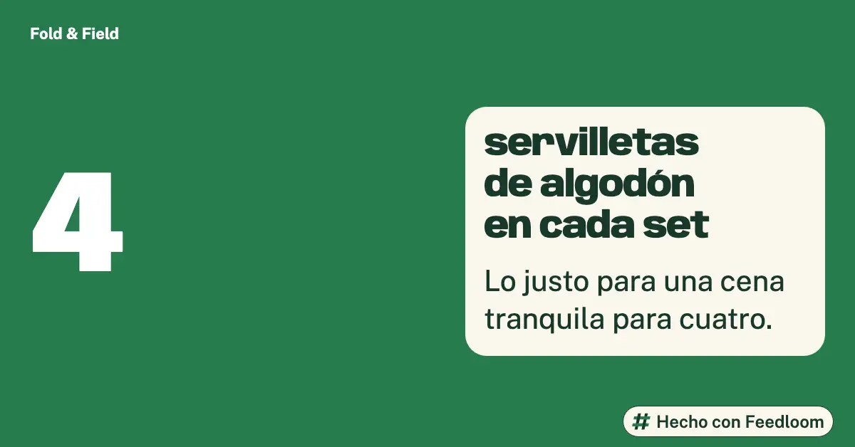Fold & Field (marca de ejemplo): publicación de cifra, LinkedIn horizontal, lista para publicar