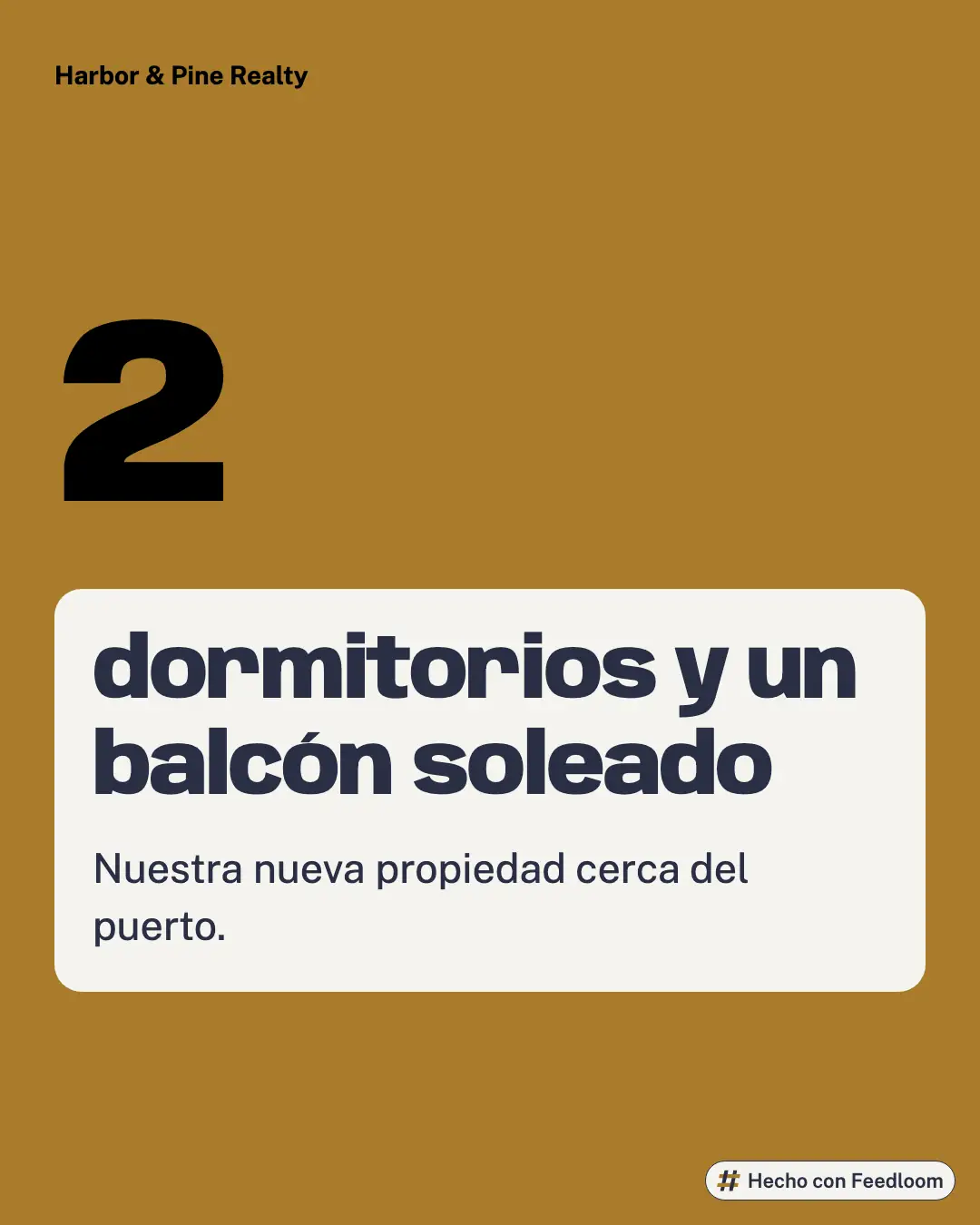 Harbor & Pine Realty (marca de ejemplo): publicación de cifra, Instagram 4:5, lista para publicar