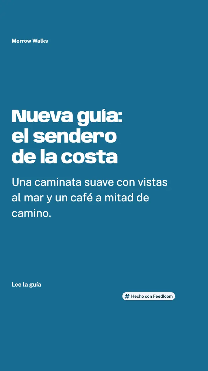 Morrow Walks (marca de ejemplo): publicación de anuncio de lanzamiento, vertical 9:16, lista para publicar