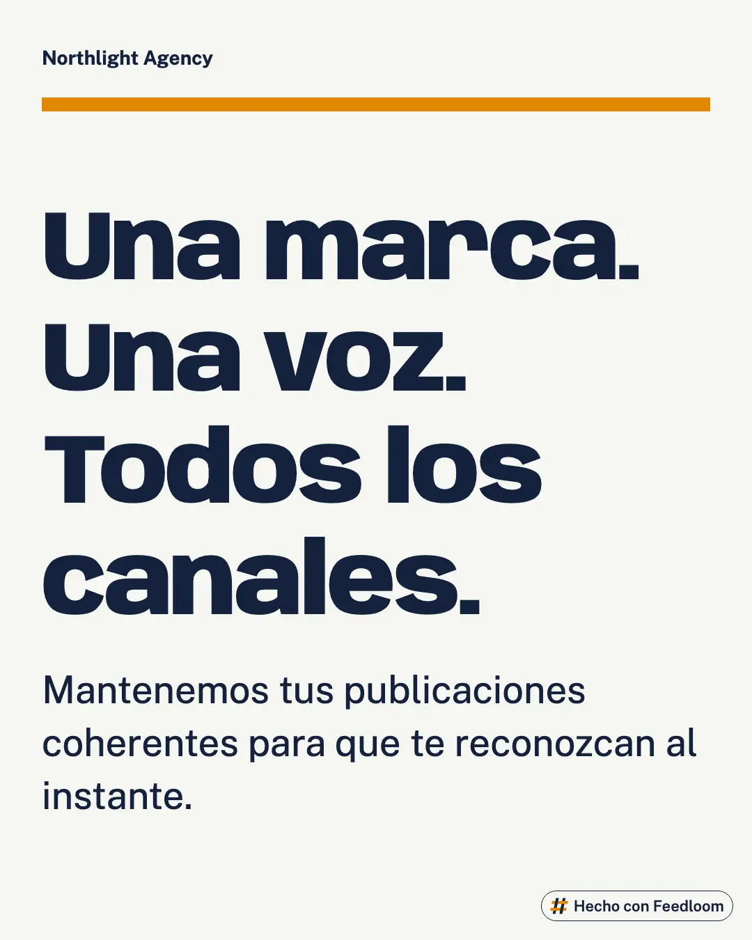 Northlight Agency (marca de ejemplo): publicación de titular, Instagram 4:5, lista para publicar