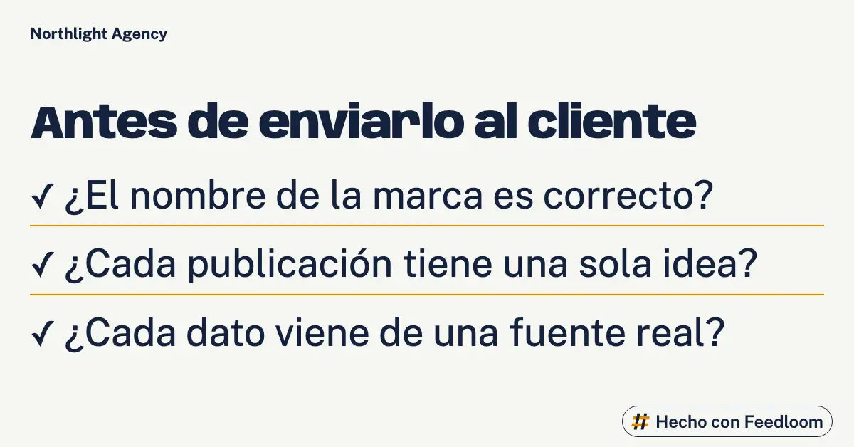 Northlight Agency (marca de ejemplo): publicación de lista, LinkedIn horizontal, lista para publicar