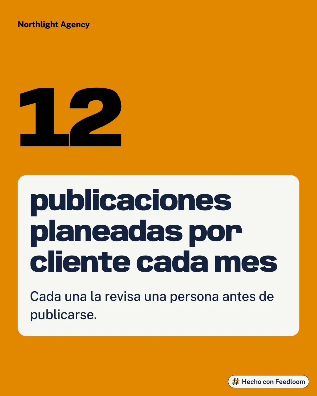 Northlight Agency (marca de ejemplo): publicación de cifra, Instagram 4:5, lista para publicar