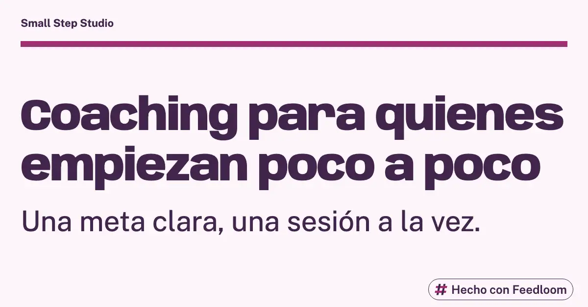Small Step Studio (marca de ejemplo): publicación de titular, LinkedIn horizontal, lista para publicar