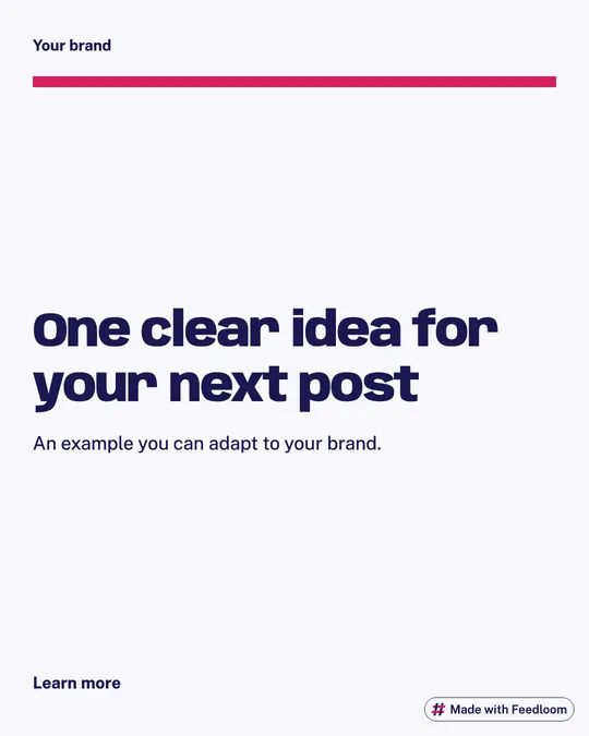 Instagram tips post templates: example 2