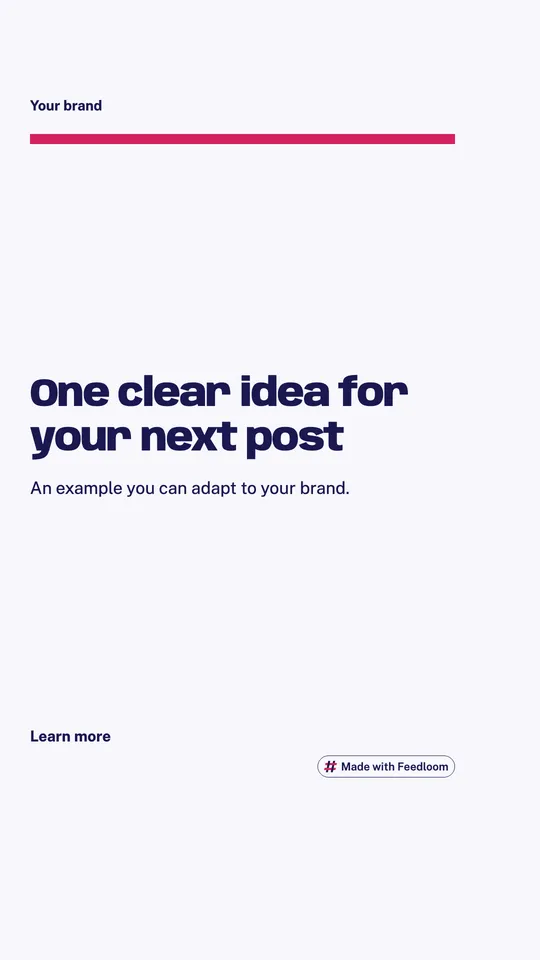 Instagram story templates: example 4