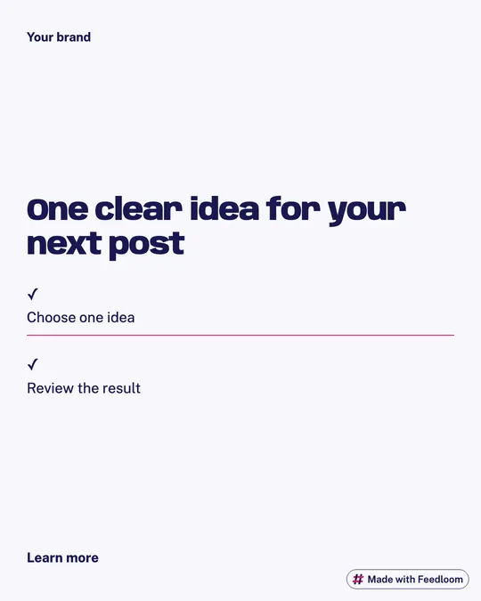 Instagram tips post templates: example 1
