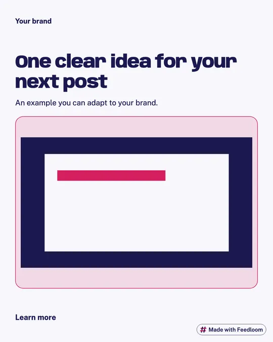 Product launch post templates: example 5