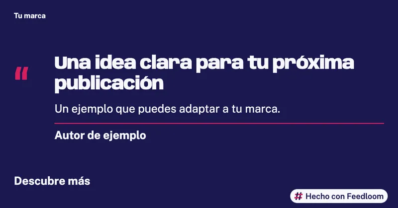 Plantillas de publicaciones de citas: ejemplo 3