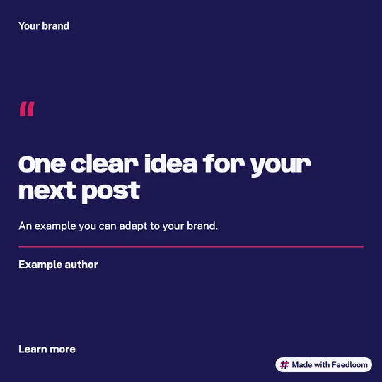 Quote post templates: example 2
