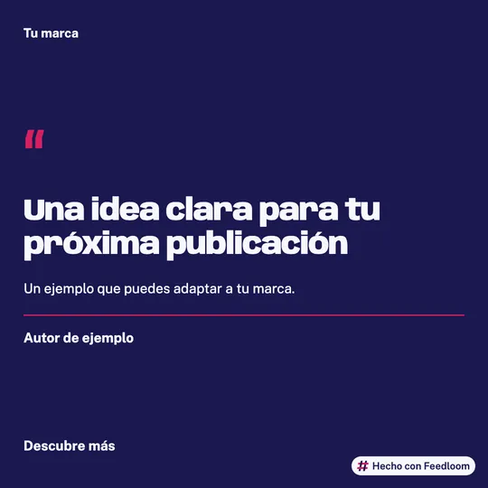 Plantillas de publicaciones de citas: ejemplo 2