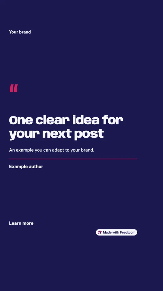 Quote post templates: example 4