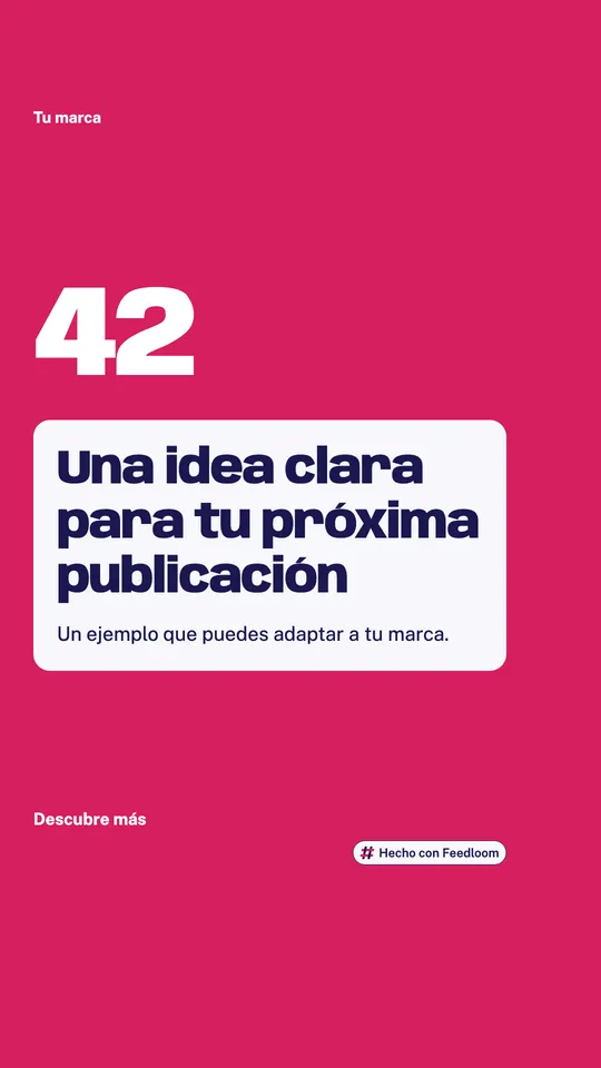 Plantillas de publicaciones con cifras y pruebas: ejemplo 4