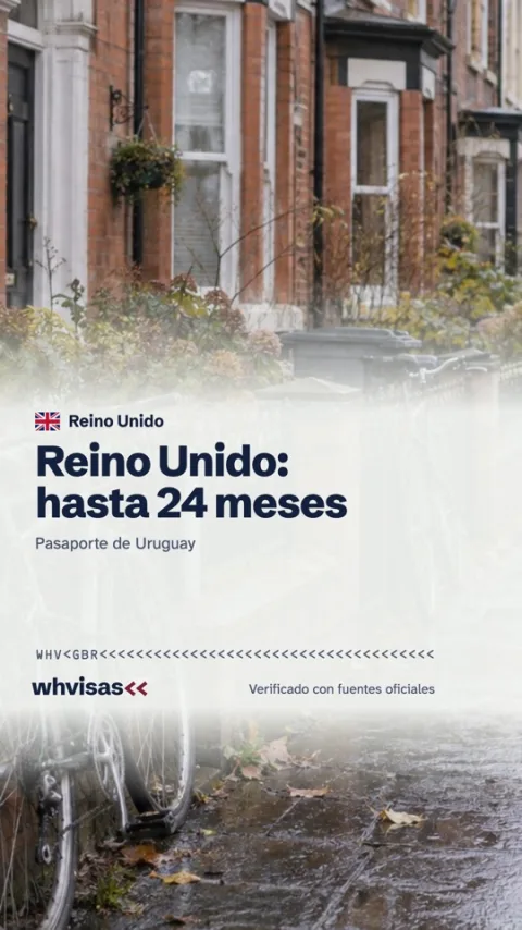 Whvisas Spanish post: United Kingdom, up to 24 months, Uruguay passport